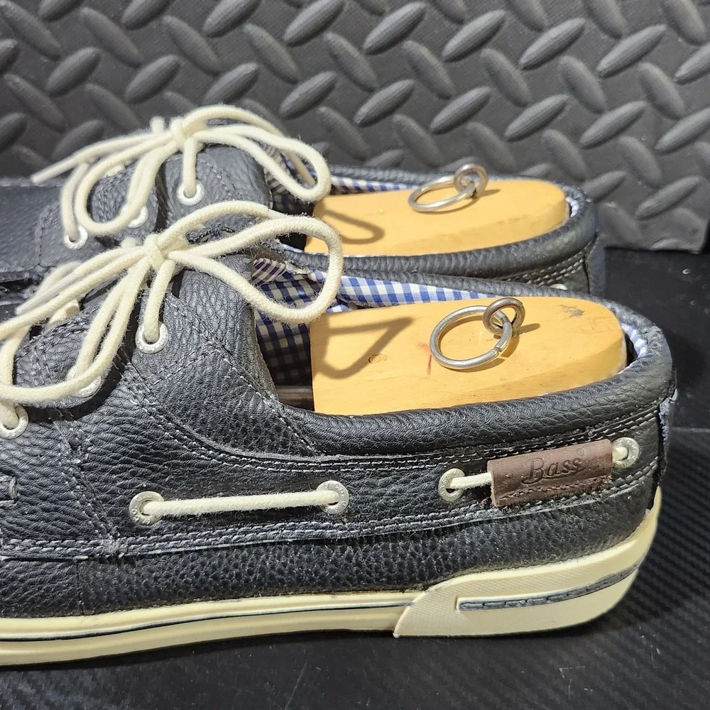 GH Bass Boat Shoes Mens 10 M Casual Slip On Loafers Black Size 13M